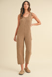 Knit Chic Sleeveless Crop Jumpsuit