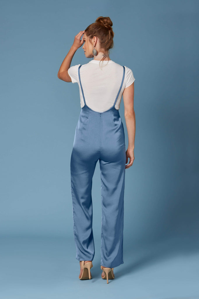 Always Trending Suspender Jumpsuit, Navy – Everyday Chic Boutique